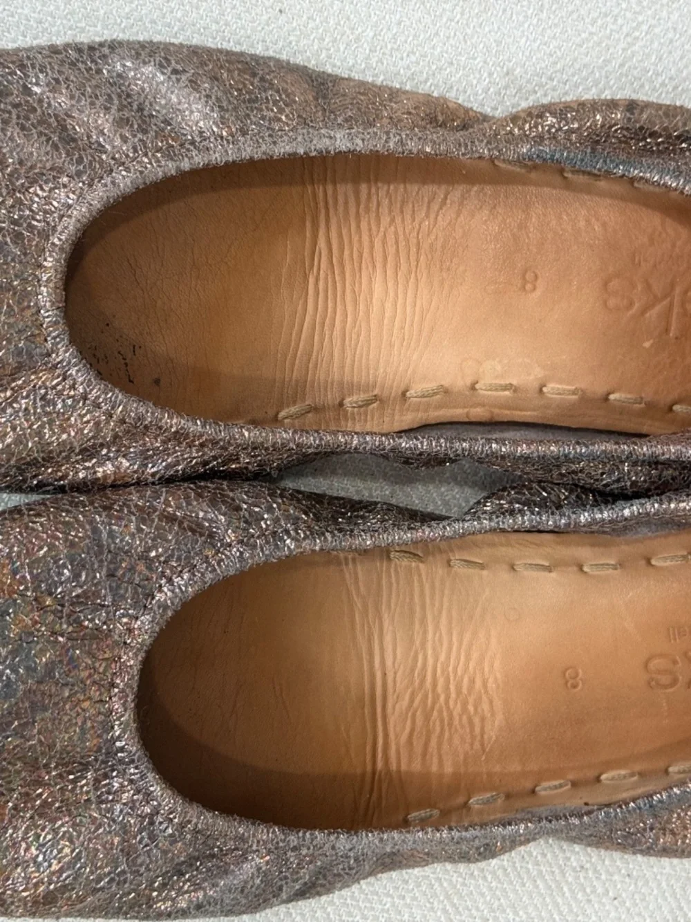 Wild Copper Tieks Size 8 Ballet Flats
